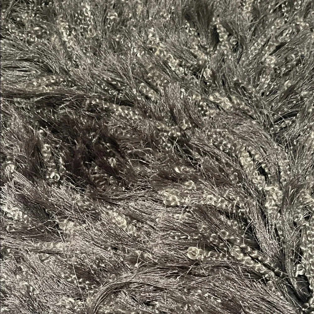 Luxurious Black Shaggy Door Mat